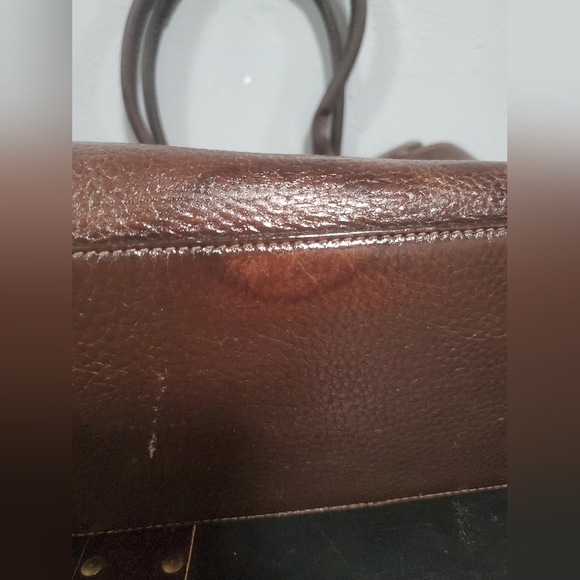 Coach Hamptons Brown Pebbled Leather Tote - Picture 4 of 9